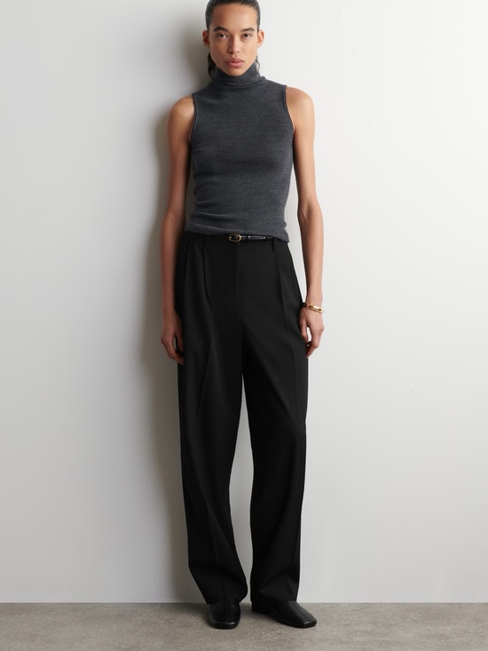 COS Pants - NWT (size 10) COS PLEATED WOOL-BLEND TAPERED PANTS
